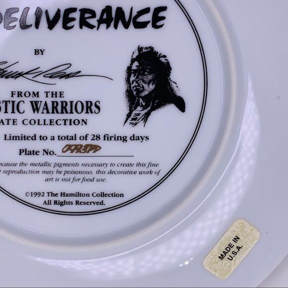 Deliverance The Mystic Warriors Plate Collection - Picture 5 of 5